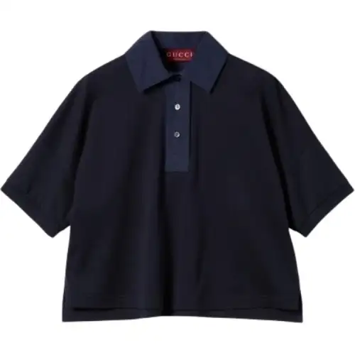 GUCCI Cotton Jersey Polo Shirt With Embroidery