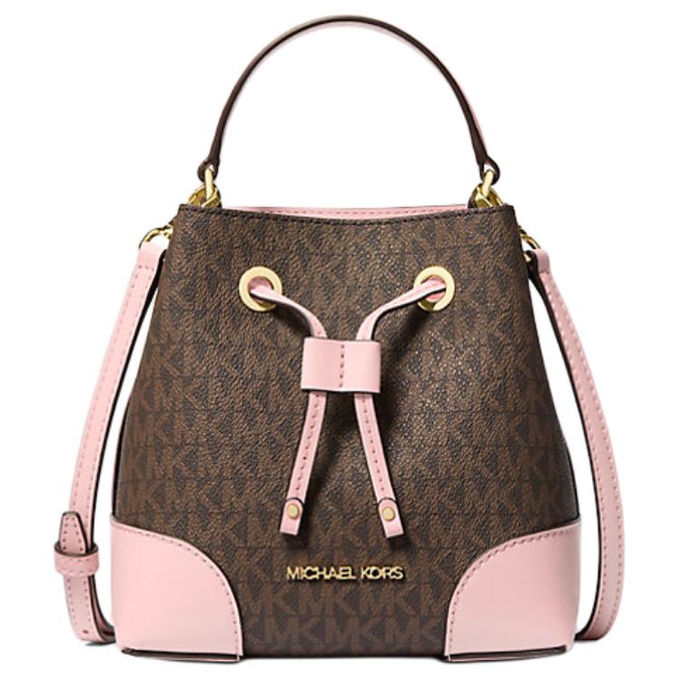 Женская сумка MICHAEL KORS Mercer (розово-коричневая)