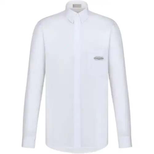 DIOR Shirts Men's White Lapel Moderate Other