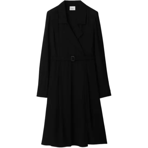 Burberry SS24 Long Sleeved Dress Women's Black