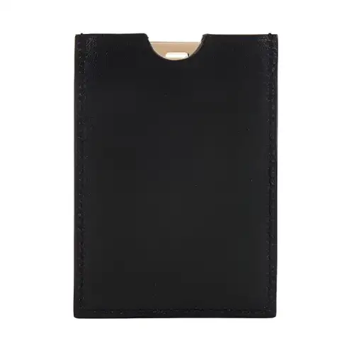 THE ROW Cow Leather Wallet Card Holder Women's Black