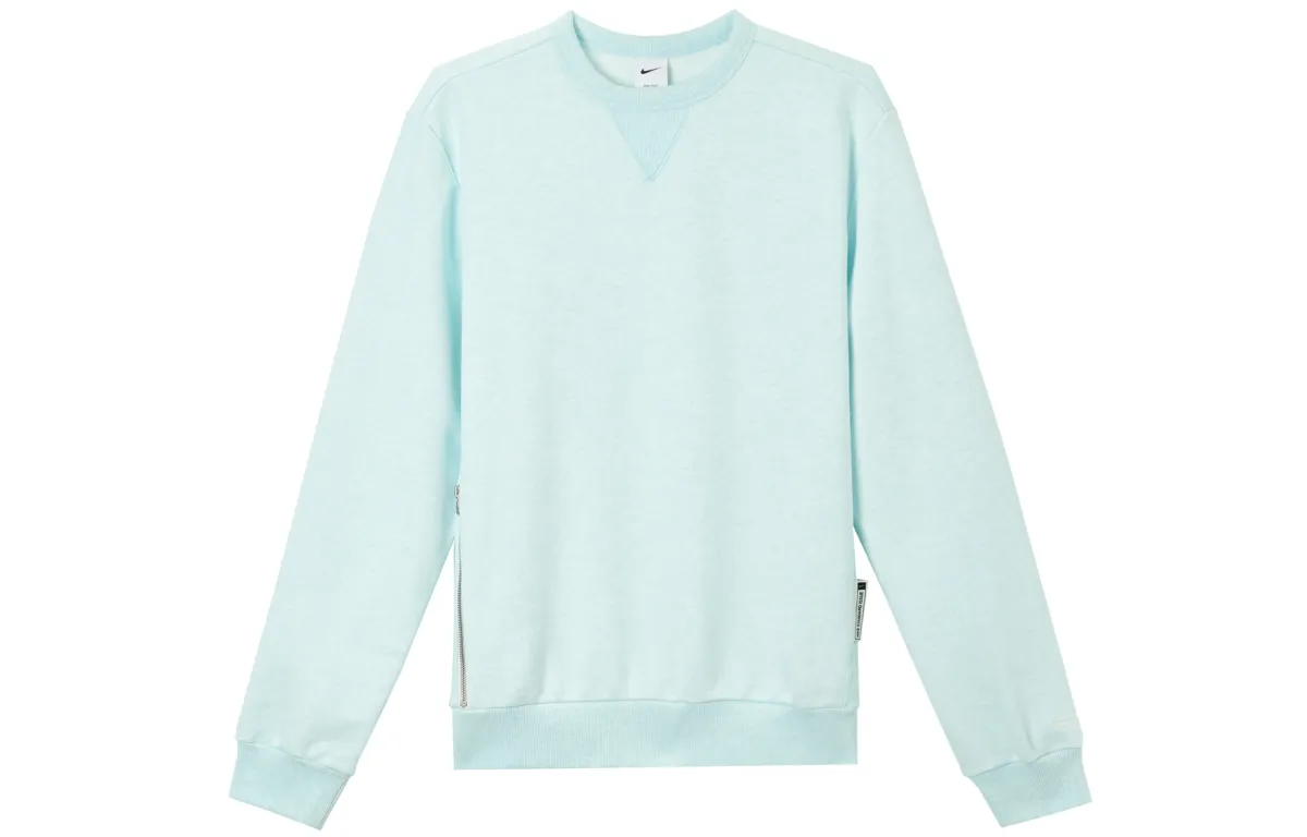 Nike Dri FIT Standard Issue Sweatshirt Men's Glacier Blue/Color/Light Ivory White