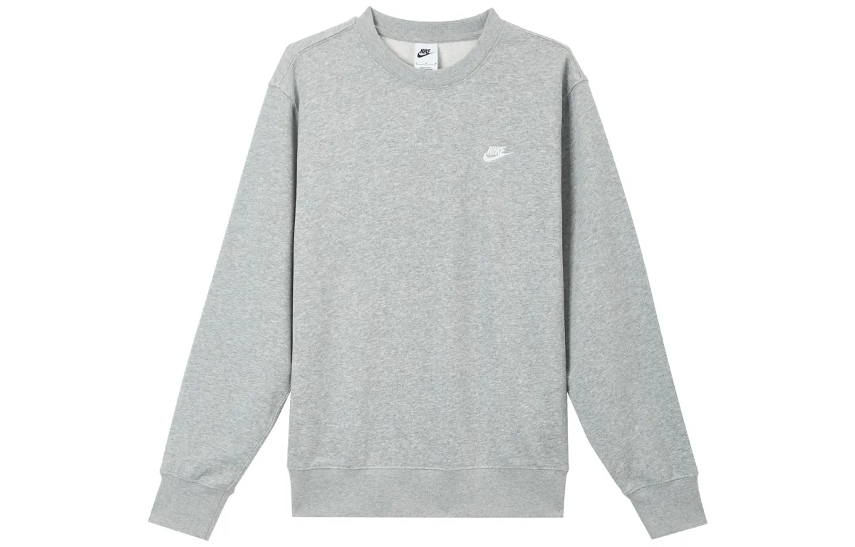Nike Club Sweatshirt Men's Toned Dark Gray/White
