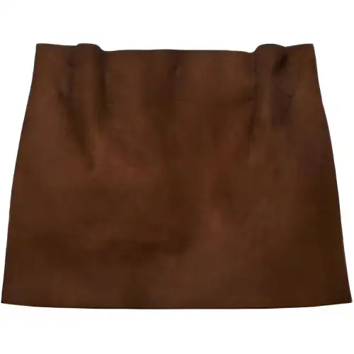 Prada elasticated-waistband suede mini skirt