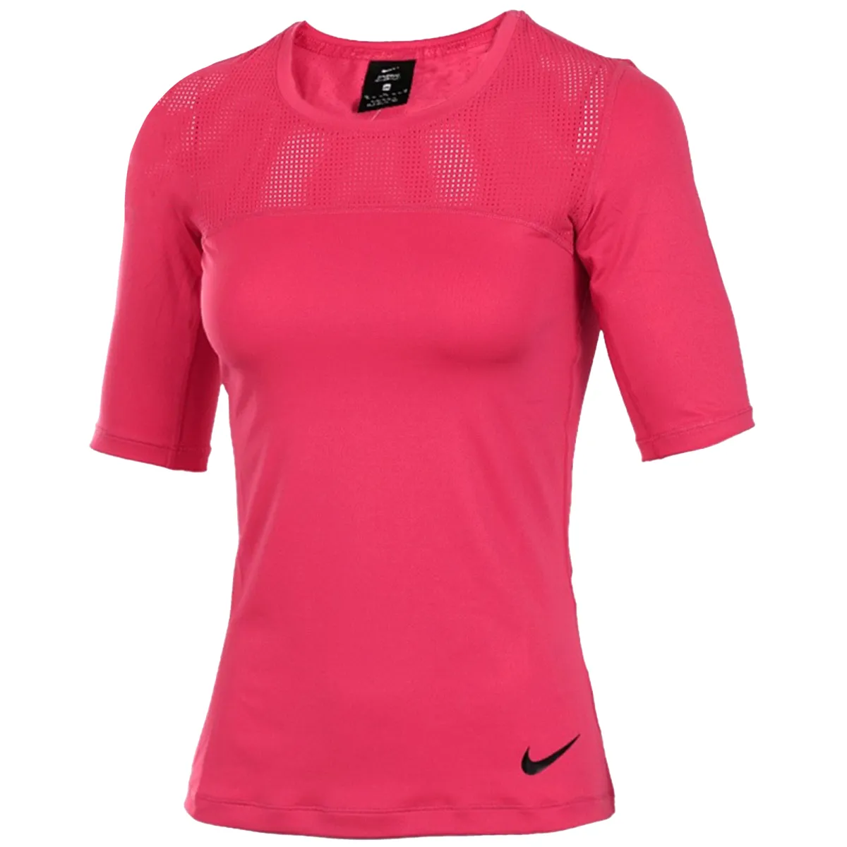 Nike T-Shirts Women's Dark Pink Crew Neck