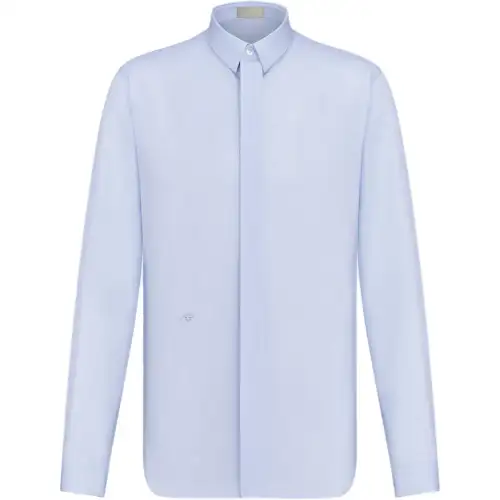 DIOR Shirts Men's Blue Lapel Moderate Other