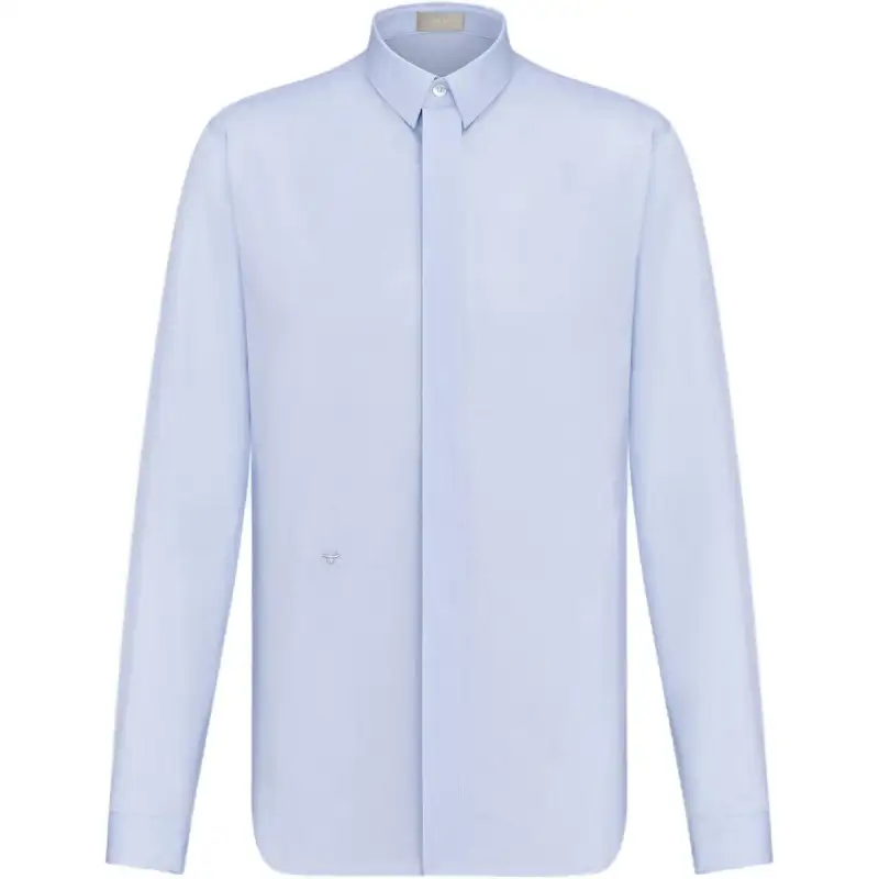 DIOR Shirts Men's Blue Lapel Moderate Other