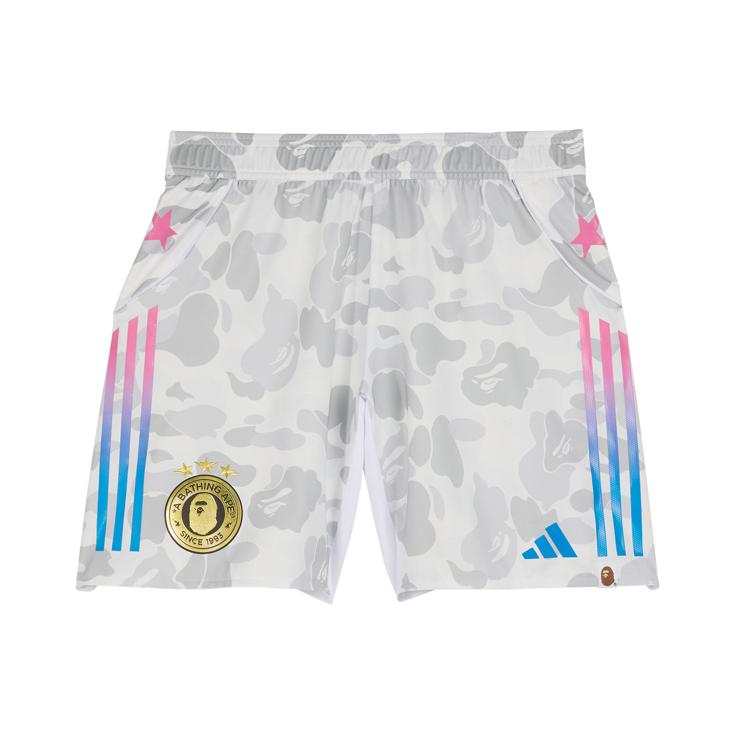 Adidas camouflage-print football shorts