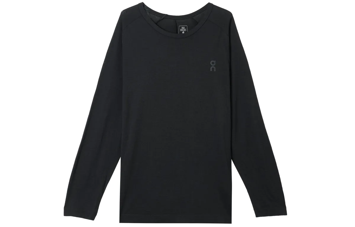 On Merino On Long T Shirt Men's Black