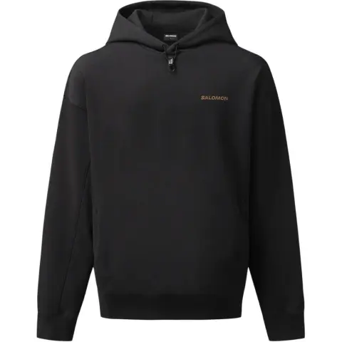 SALOMON UNI Sweatshirts Unisex Black Hooded (Non-detachable) Moderate