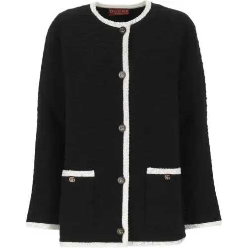 Gucci Tweed wool dress with embroidery