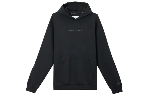 Jordan Sweatshirts Men's Black Hooded Moderate