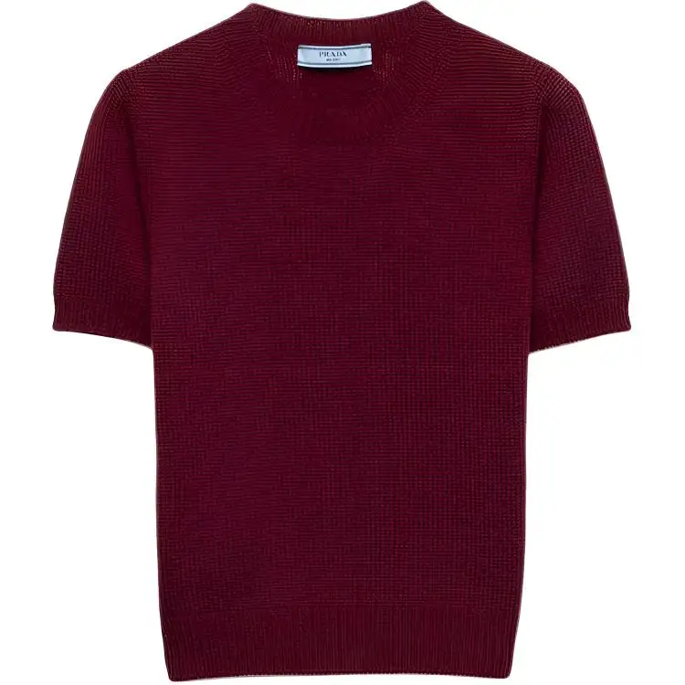 Prada short-sleeved cashmere sweater