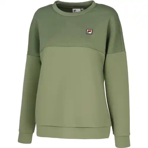 FILA Tennis Tops Women's Khaki Crew Neck Moderate