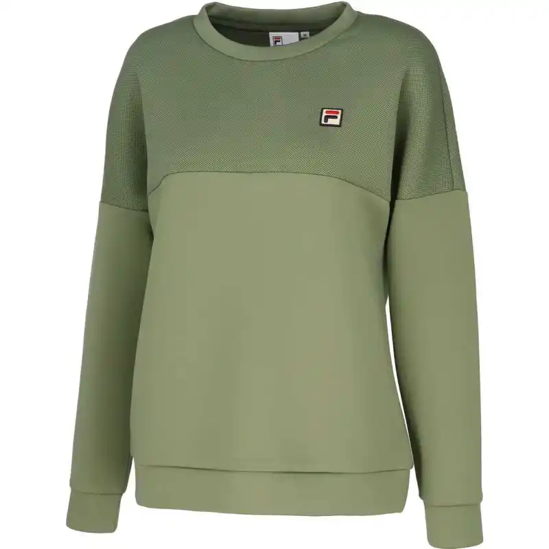 FILA Tennis Tops Women's Khaki Crew Neck Moderate