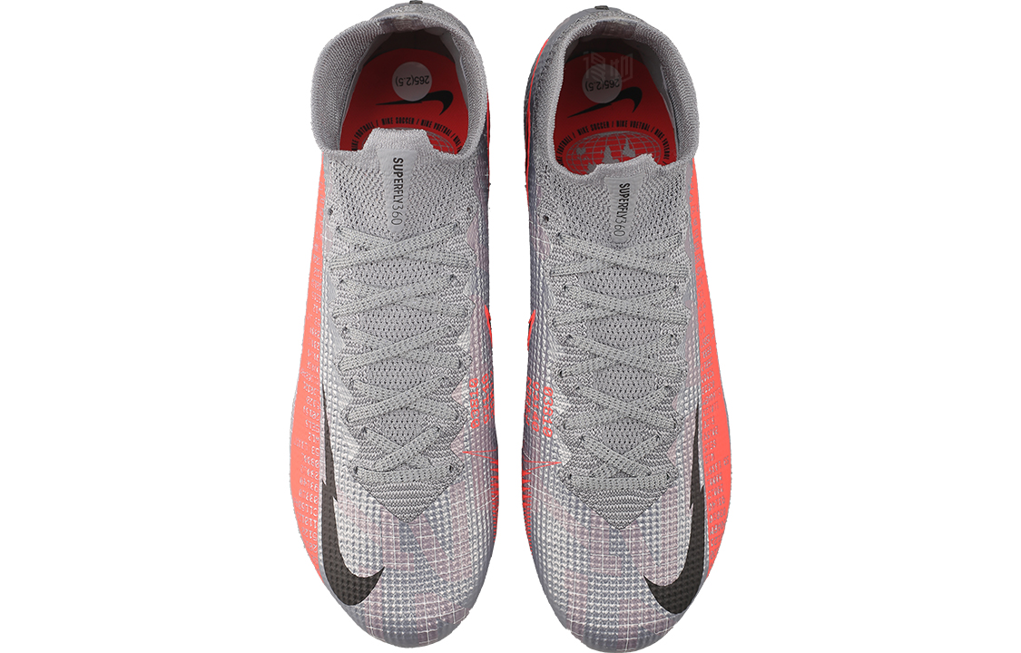 Футбольные бутсы Nike Mercurial Superfly 7 13 Elite AG (серыйоранжевый) — фото 3