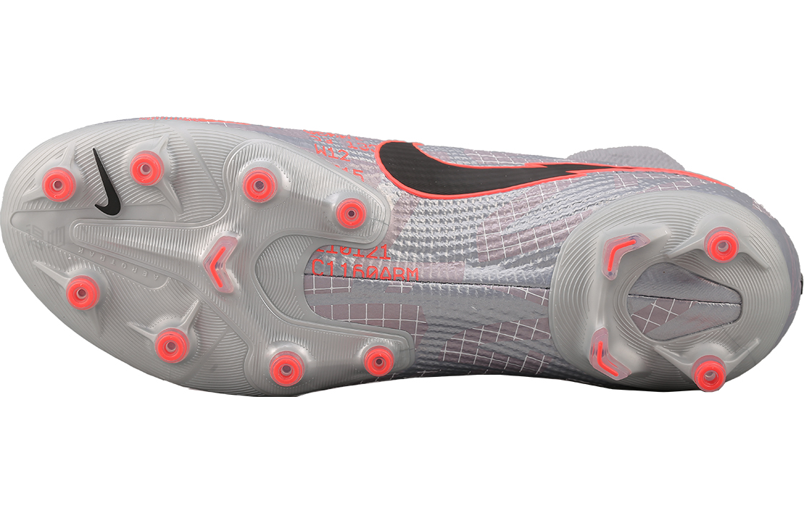 Футбольные бутсы Nike Mercurial Superfly 7 13 Elite AG (серыйоранжевый) — фото 4