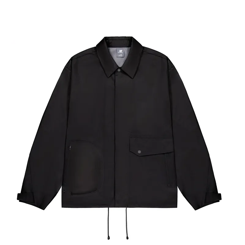 New Balance Jackets Unisex Black Lapel Moderate Instructor