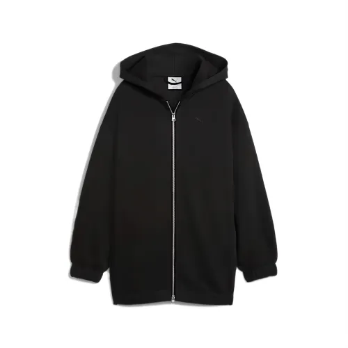 PUMA ESS Sweatshirts Women's Black Hooded Moderate Regular