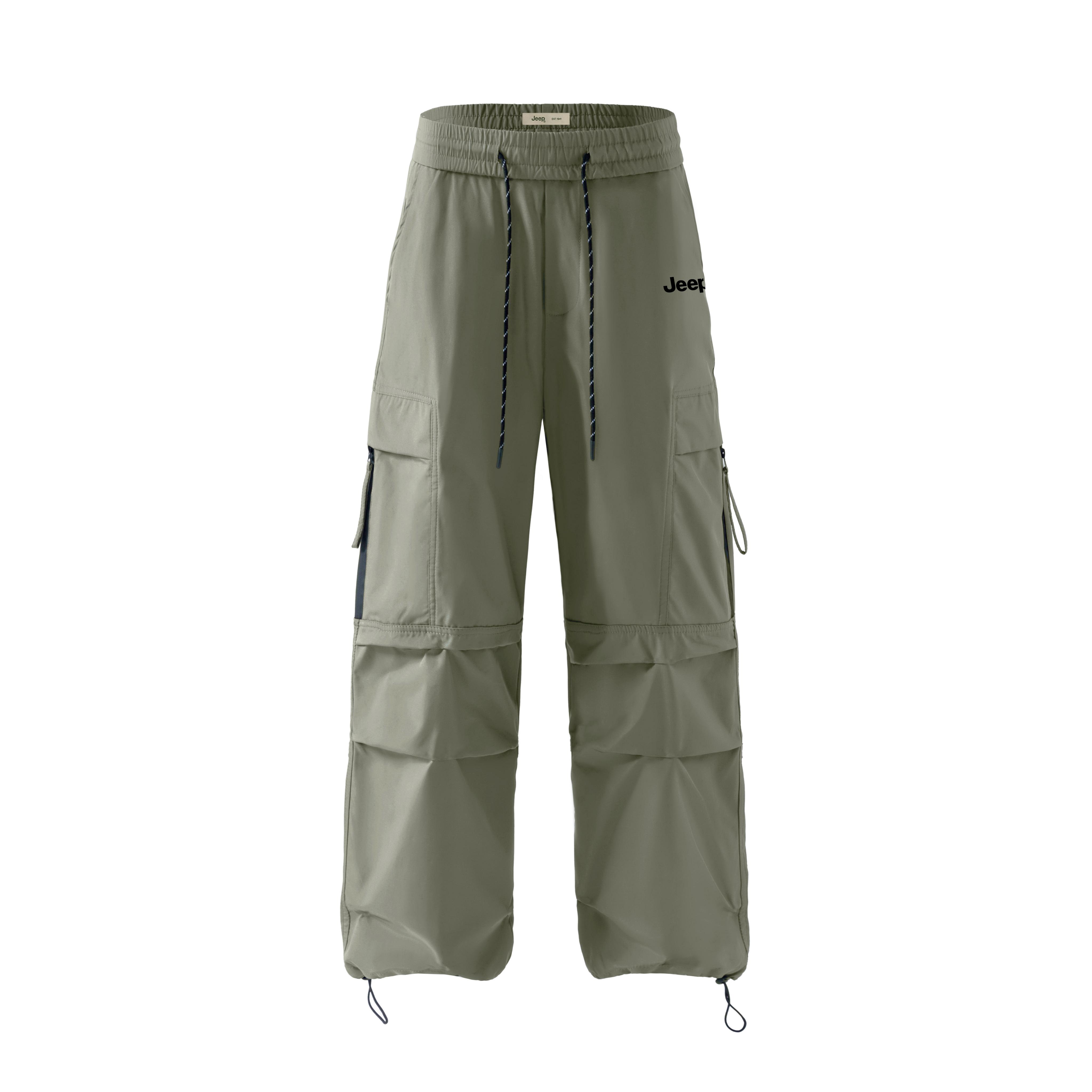 Jeep Travel universal jeep, windproof waterproof light and thin breathable summer design wear-resistant climbing trousers for hiking for men and women, mid rise, drawstring, oversize, loose fit