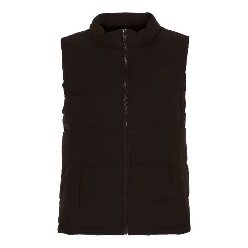 Timberland Down Vests Women's Black Stand Collar Moderate