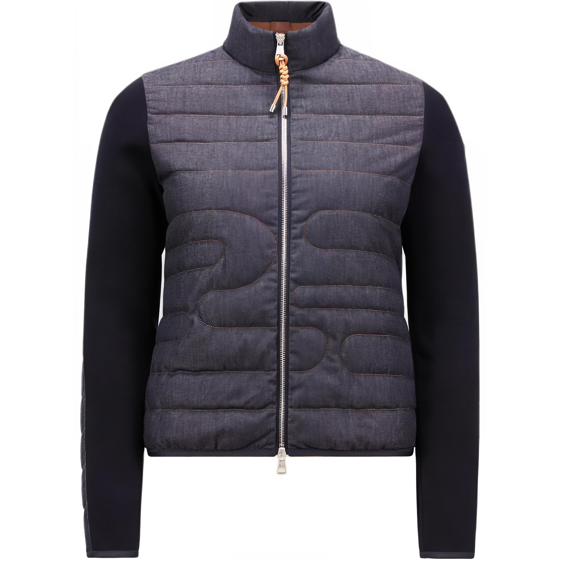 Женская куртка Moncler (темно-синяя)