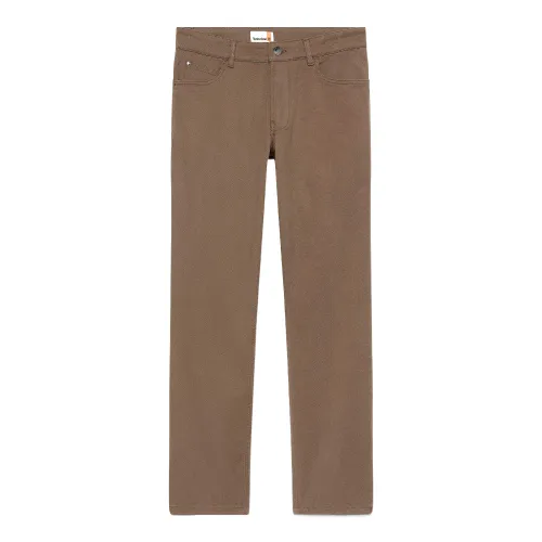 Timberland Casual Pants Men's Brown Moderate Straight Fit Pants
