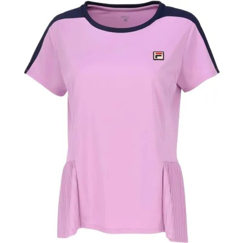 FILA Tennis Tops Women's Lavender Crew Neck