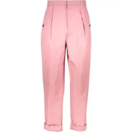 Bottega Veneta High Waist Pleat Detailed Trousers