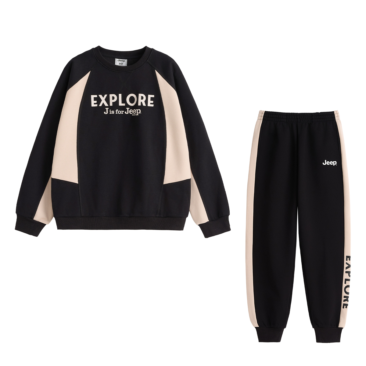 Спортивный костюм Jeep Colorblock (сине-черный)