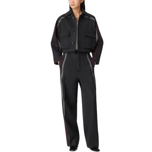 Bottega Veneta High Waist Wide Leg Pants