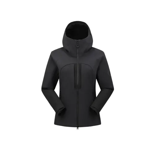 Under Armour Softshell Jackets Women's Twilight Black Hood Moderate
