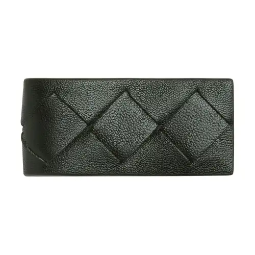 Bottega Veneta Cow Leather Money Clip, Wallet, Card Holder Men's Dark Green