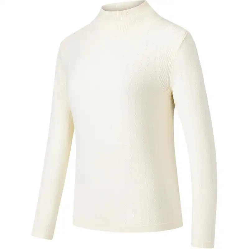 ANTA Knitwear Women's Vanilla White Half Turtleneck Moderate Other
