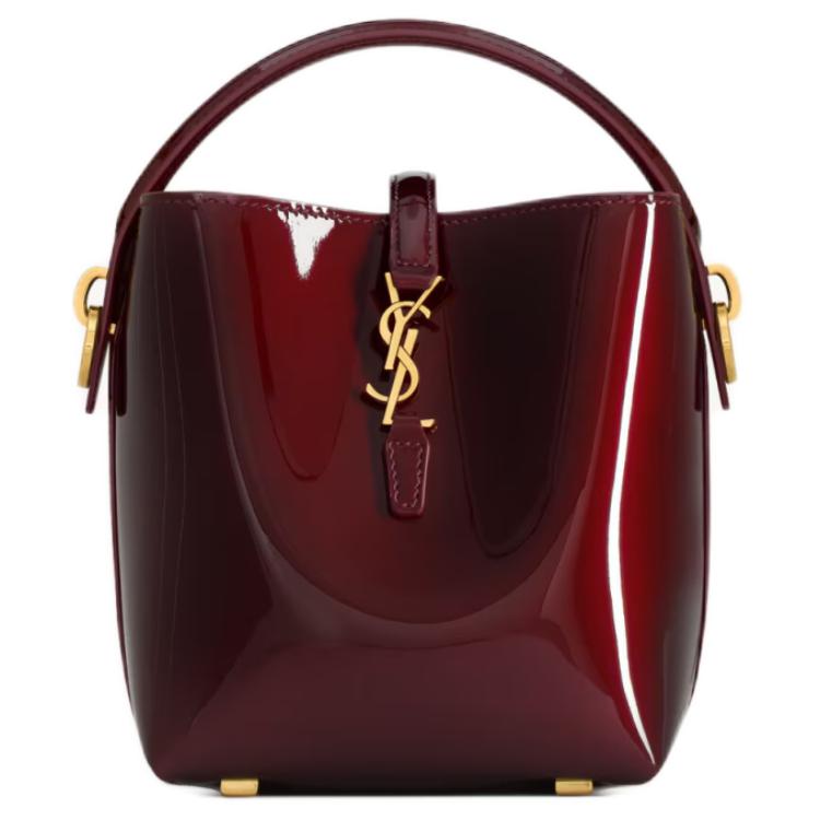 Женская сумка SAINT LAURENT LE 37 (бордовая)