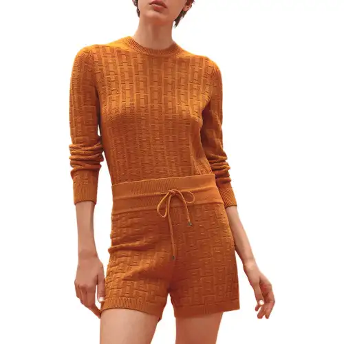 HERMES Casual Shorts Women's Fresh Orange Moderate