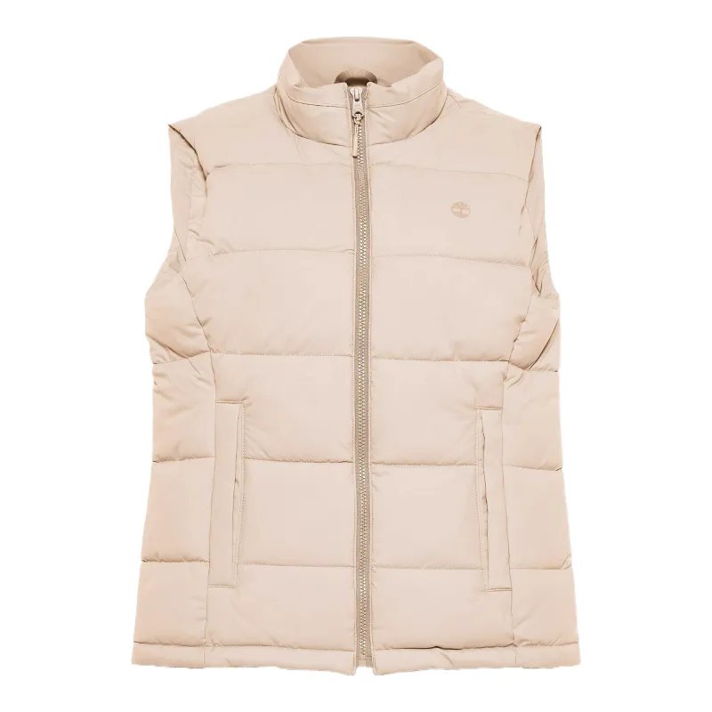 Timberland Vests Women's Khaki Stand Collar Moderate Other