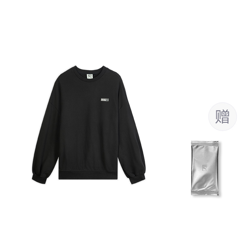 Женское худи PUMA x ROSÉ Crewneck (черное) — фото 7