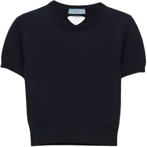 Prada short-sleeve crew-neck sweater