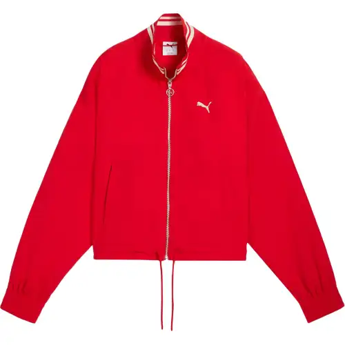 PUMA ESSENTIALS Jackets Women's Red Stand Collar Moderate Other