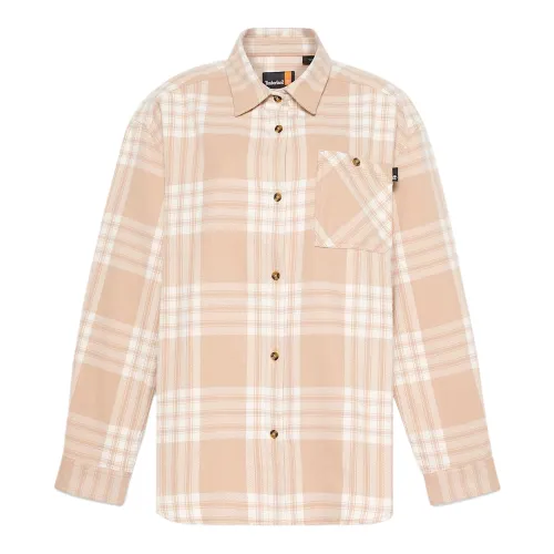 Timberland Shirts Women's Pink Lapel Moderate