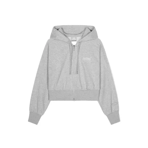 New Balance Sweatshirts Women's Light Gray Hooded Moderate Regular