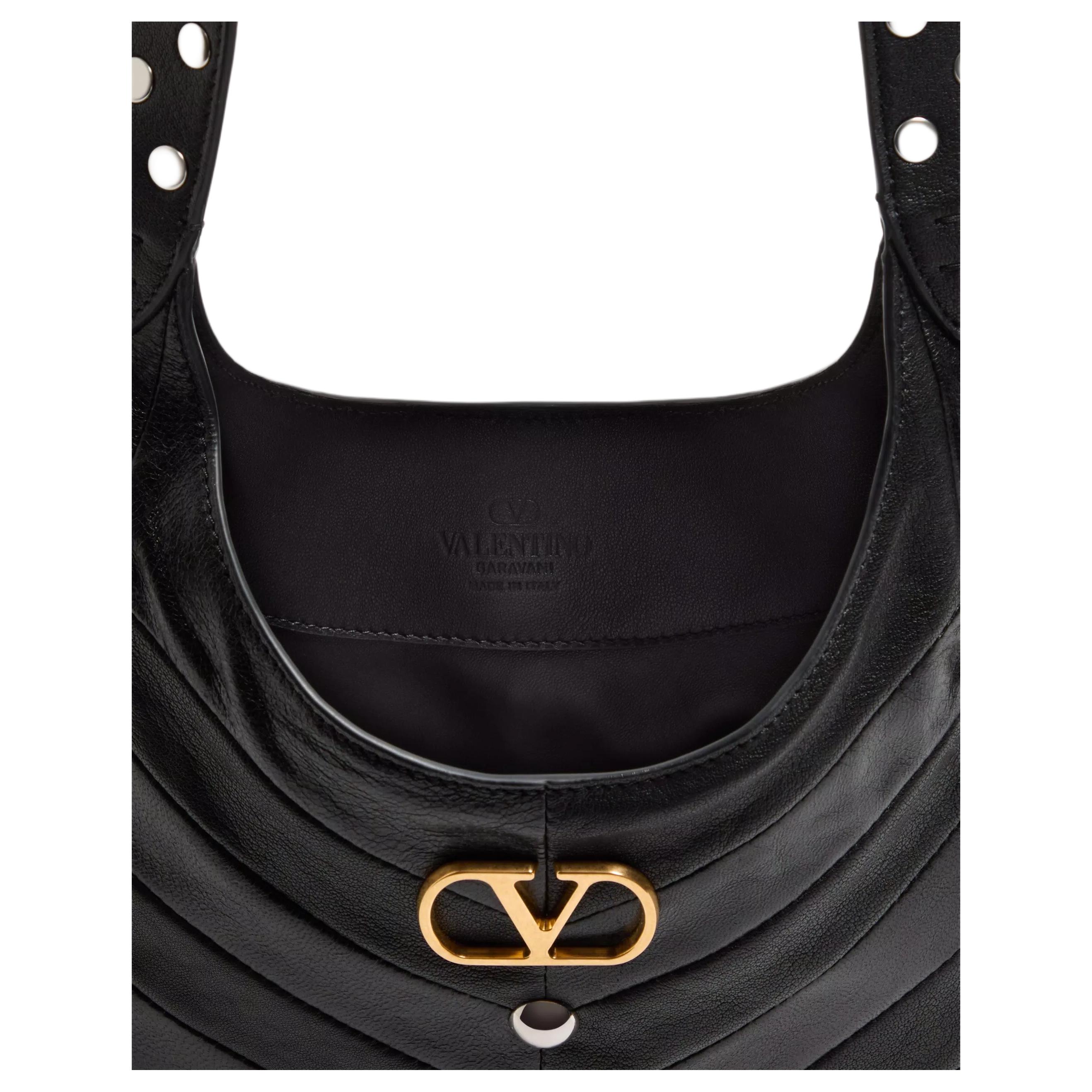 Женская сумка Valentino V (черная) — фото 5