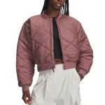 Under Armour Jackets Women's Pink Purple Baseball Collar Moderate Pilot