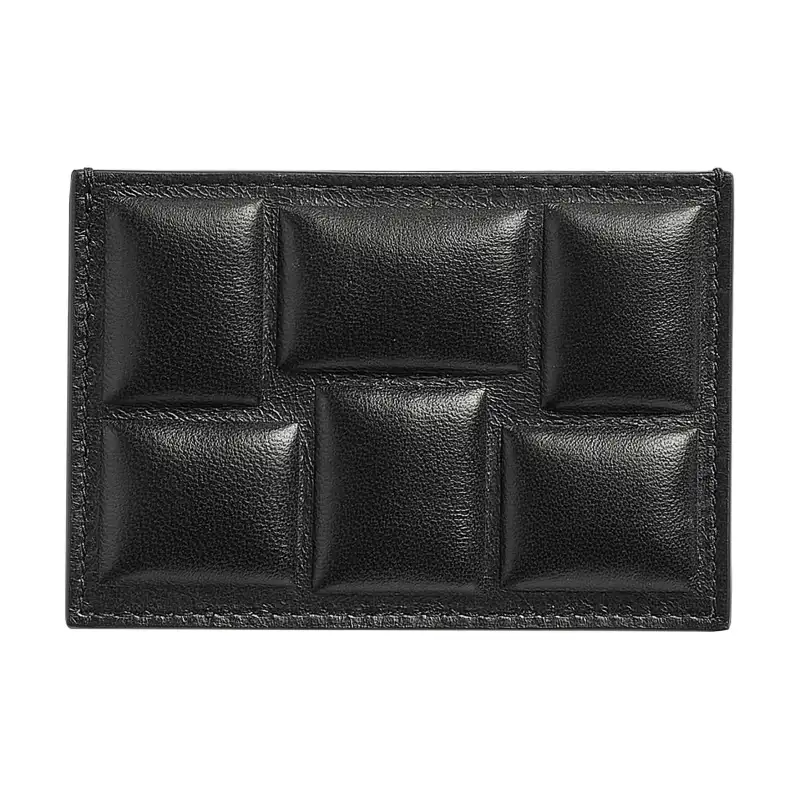 Bottega Veneta Lambskin Card Holder Men's Black