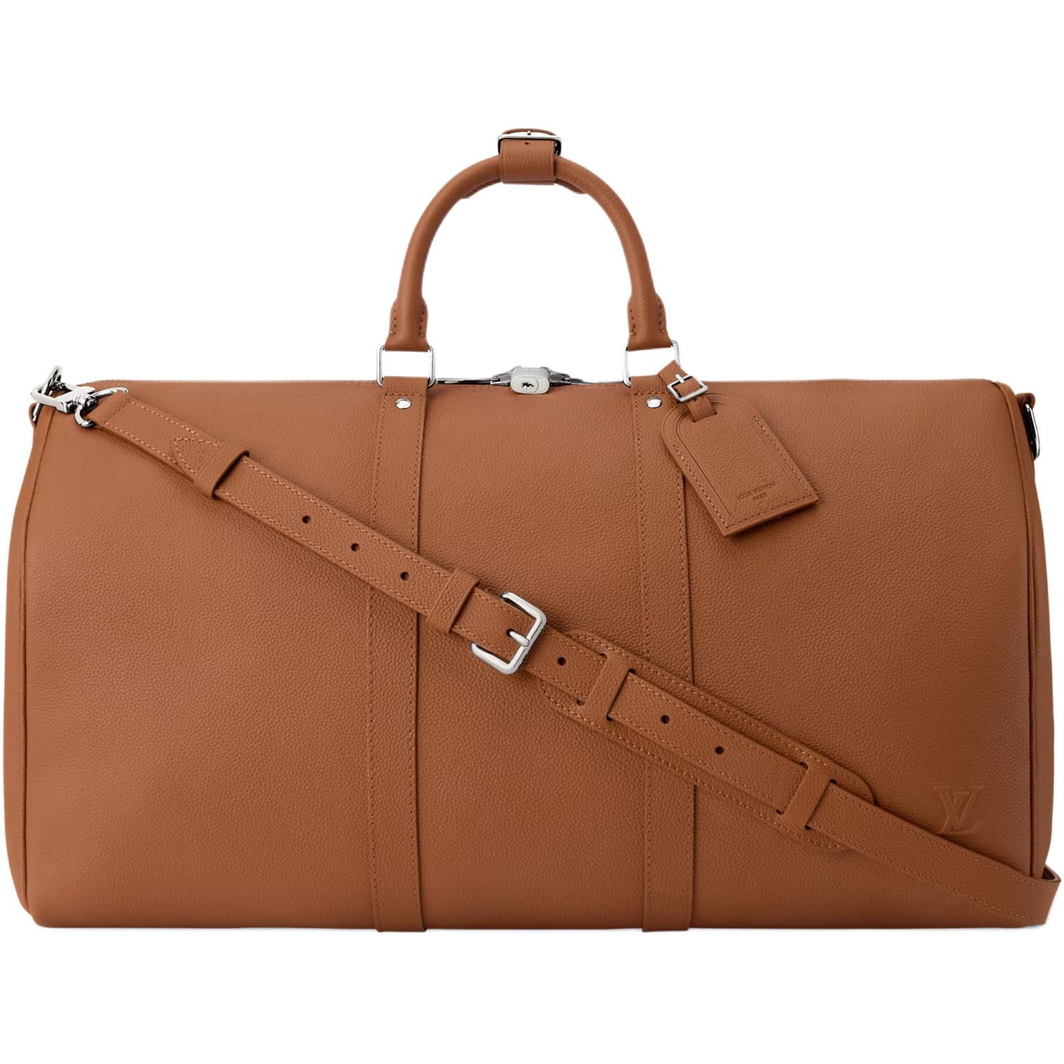 Мужская сумка Louis Vuitton keepall 50 (коричневая)