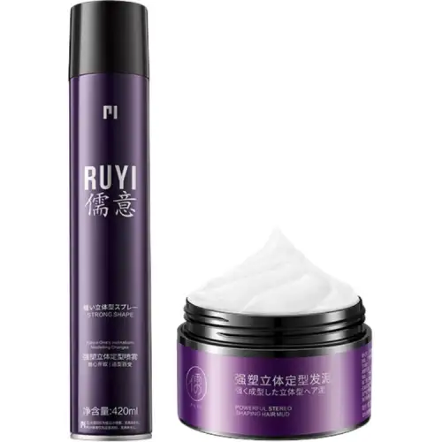 Hair spray, set, mousse, wax, gel, long-term effect, styling, 420 ml