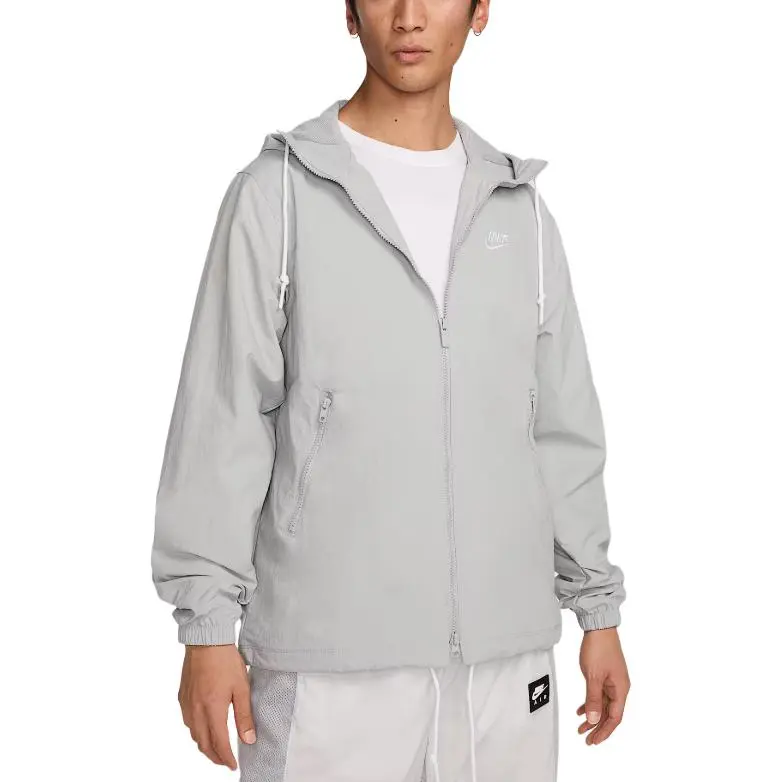 Nike Clothing Jackets Men's Gray Hooded Moderate Other