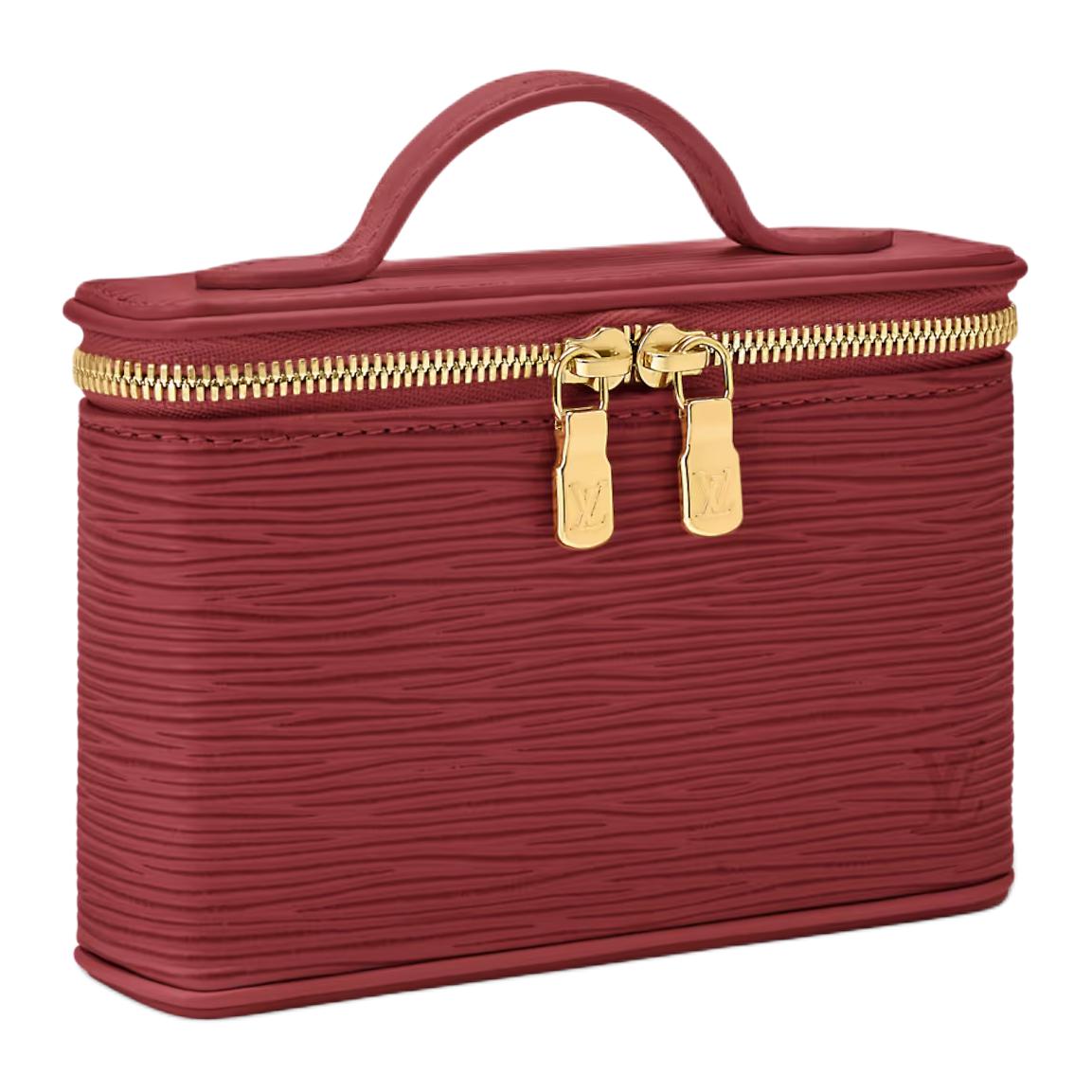 Женская сумка Louis Vuitton Nice Beauty (бордовая) — фото 2