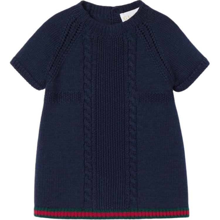Женское платье Gucci (однотонное с пуговицами)